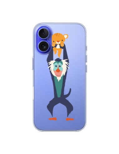 Coque iPhone 16 Futur Roi Lion King Rafiki Transparente - Jay Fleck