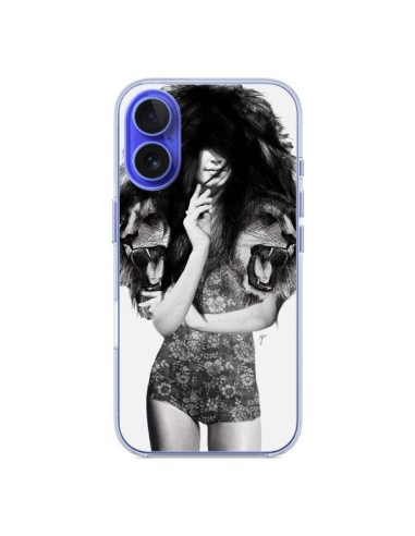 Coque iPhone 16 Femme Lion - Jenny Liz Rome