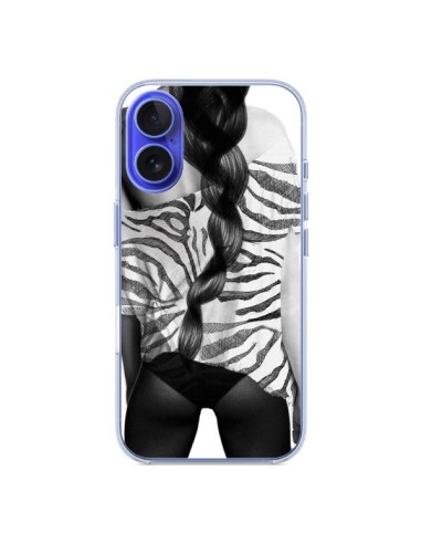 Coque iPhone 16 Femme Zebre - Jenny Liz Rome