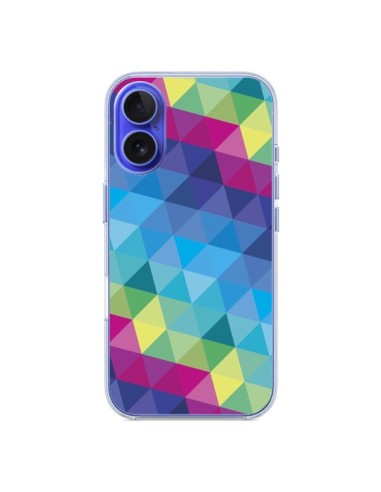 Coque iPhone 16 Azteque Gheo Bleu - Javier Martinez