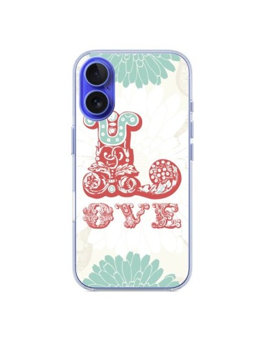 Coque iPhone 16 Love Fleurs Flourish - Javier Martinez