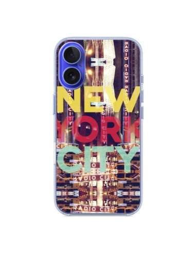 Coque iPhone 16 New York City Buildings - Javier Martinez