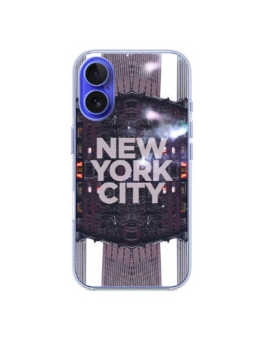 Coque iPhone 16 New York City Violet - Javier Martinez