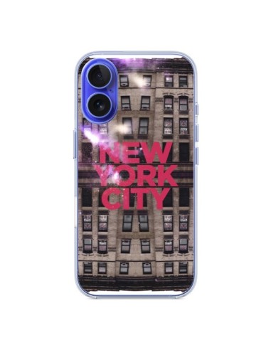 Cover iPhone 16 New York City Grattaciei Rosso - Javier Martinez