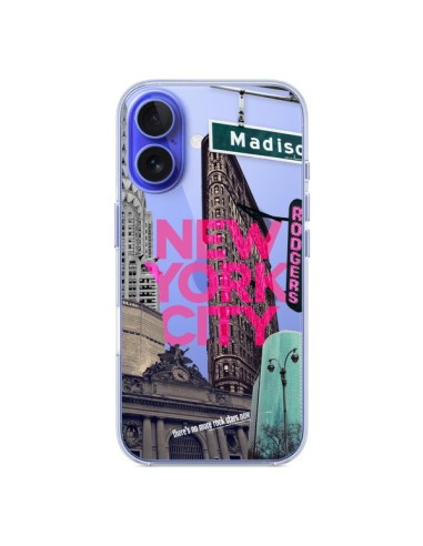 Coque iPhone 16 New Yorck City NYC Transparente - Javier Martinez