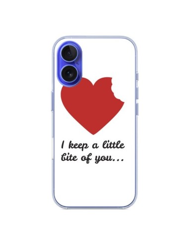 Coque iPhone 16 I Keep a little bite of you Coeur Love Amour - Julien Martinez