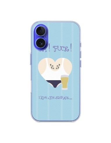 Coque iPhone 16 Homme Man Fuck Love Coeur Amour - Julien Martinez