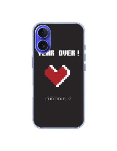 Coque iPhone 16 Year Over Love Coeur Amour - Julien Martinez