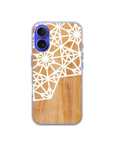 Coque iPhone 16 Frozen Stars Etoile Bois Azteque Aztec Tribal - Jenny Mhairi