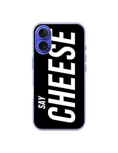 Coque iPhone 16 Say Cheese Smile Noir - Jonathan Perez