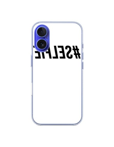 Coque iPhone 16 Hashtag Selfie Noir Inversé - Jonathan Perez