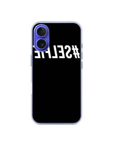 Coque iPhone 16 Hashtag Selfie Blanc Inversé - Jonathan Perez