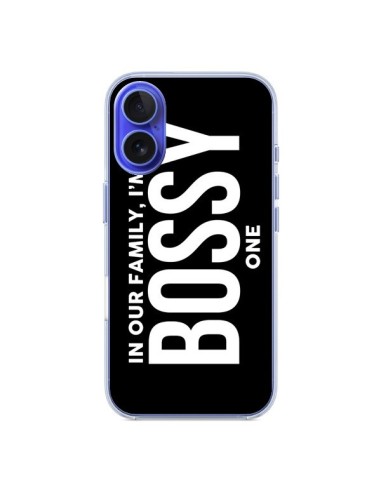 Coque iPhone 16 In our family i'm the Bossy one - Jonathan Perez