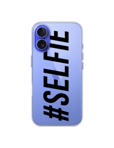 Coque iPhone 16 Hashtag Selfie Transparente - Jonathan Perez