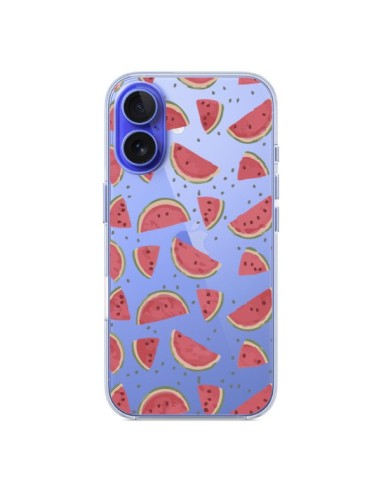 Coque iPhone 16 Pasteques Watermelon Fruit Transparente - Dricia Do