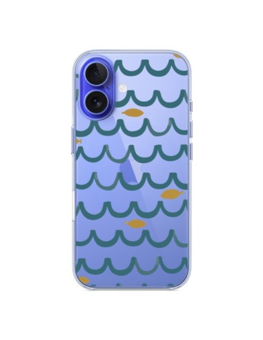 Cover iPhone 16 Pesce Acqua Trasparente - Dricia Do