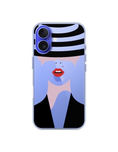 Coque iPhone 16 Femme Chapeau Hat Lady Transparente - Dricia Do