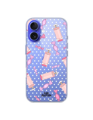 Coque iPhone 16 Candy Bonbons Transparente - kateillustrate