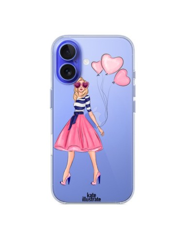 Coque iPhone 16 Legally Blonde Love Transparente - kateillustrate