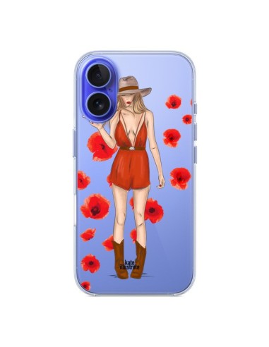 Coque iPhone 16 Young Wild and Free Coachella Transparente - kateillustrate