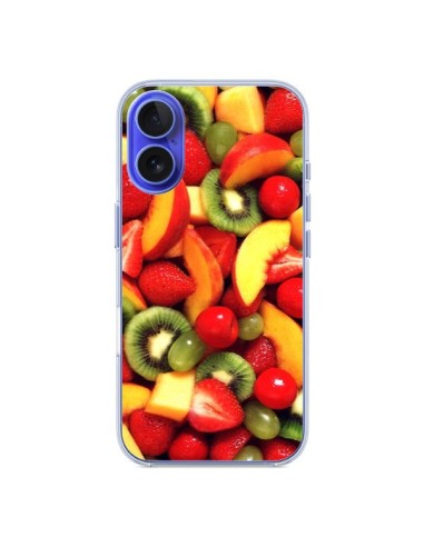 Coque iPhone 16 Fruit Kiwi Fraise - Laetitia