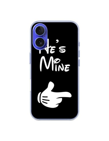 Coque iPhone 16 He's Mine Il est à Moi Amour Amoureux - Laetitia