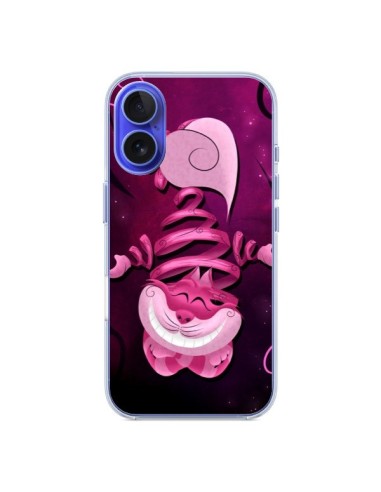 Coque iPhone 16 Chat du Cheshire Ribbon Cat - LouJah