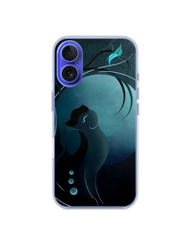 Cover iPhone 16 Gatto Chiaro di Luna - LouJah