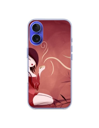 Coque iPhone 16 Femme Thé Tea Time - LouJah