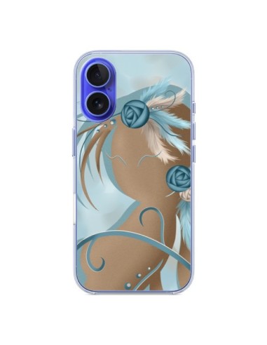 Coque iPhone 16 Femme Plume Zoey Woman Feather - LouJah