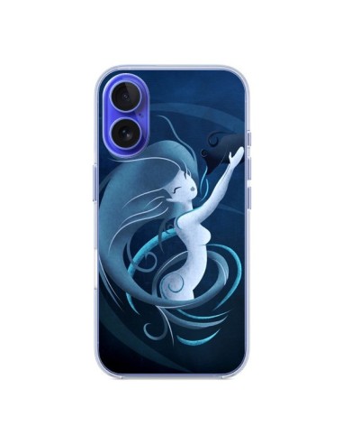 Coque iPhone 16 Aquarius Girl La Petite Sirene - LouJah