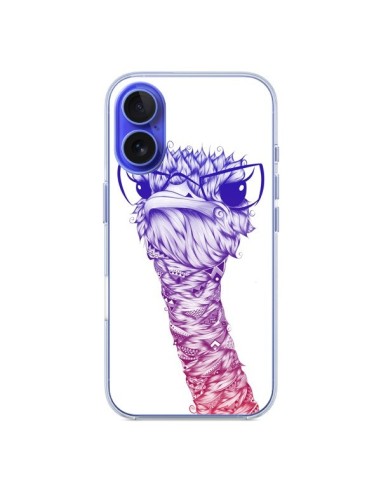 Coque iPhone 16 Ostrich Colors Autruche Couleur - LouJah