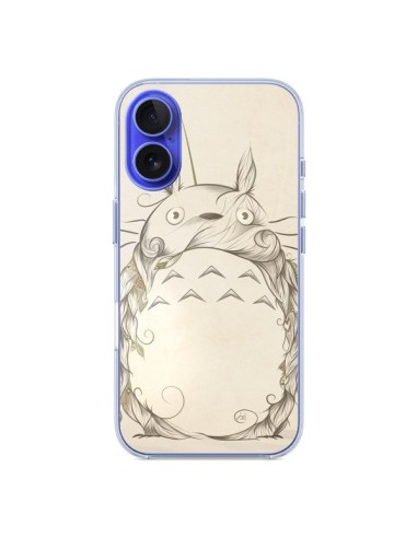 Coque iPhone 16 Poetic Creature Totoro Manga - LouJah