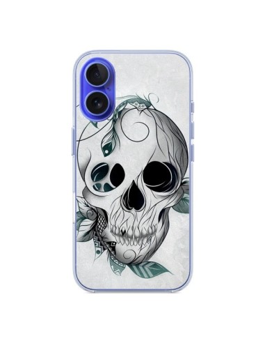 Coque iPhone 16 Skull Boho Tête de Mort - LouJah