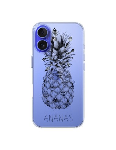 Coque iPhone 16 Ananas Fruit Transparente - LouJah