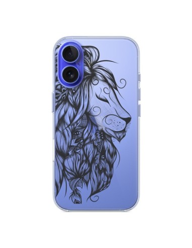 Coque iPhone 16 Lion Poétique Transparente - LouJah