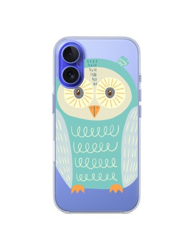 Coque iPhone 16 Hibou Owl Transparente - Petit Griffin