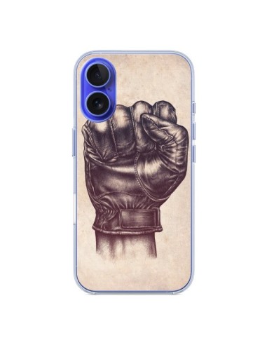 Coque iPhone 16 Fight Poing Cuir - Lassana