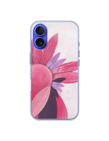 Coque iPhone 16 Flowers Fleurs Roses - Lassana