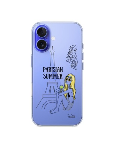 Coque iPhone 16 Parisian Summer Ete Parisien Transparente - Lolo Santo