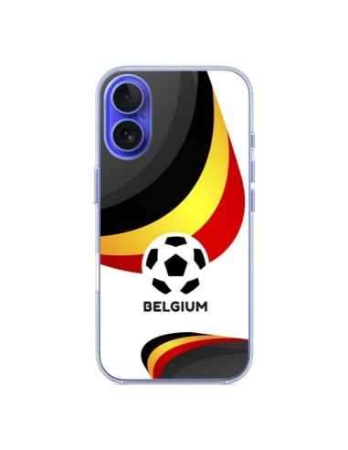 Coque iPhone 16 Equipe Belgique Football - Madotta