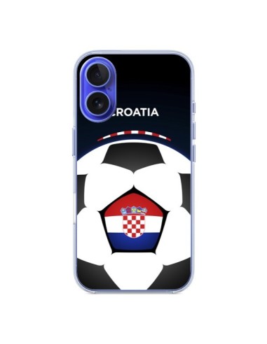 Coque iPhone 16 Croatie Ballon Football - Madotta