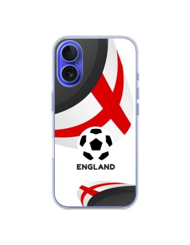 Coque iPhone 16 Equipe Angleterre Football - Madotta