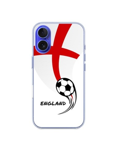 Coque iPhone 16 Equipe Angleterre England Football - Madotta