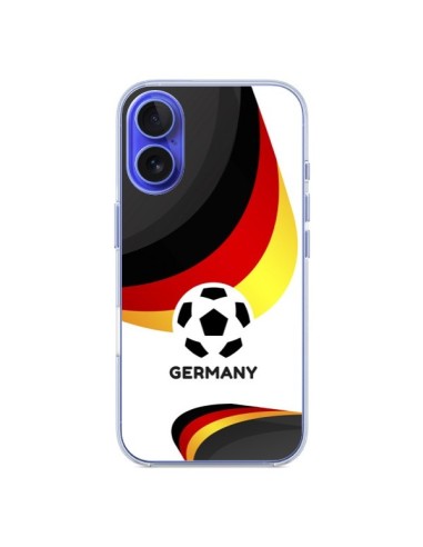 Coque iPhone 16 Equipe Allemagne Football - Madotta