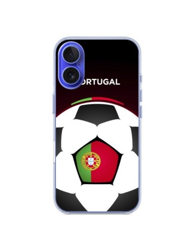 Coque iPhone 16 Portugal Ballon Football - Madotta