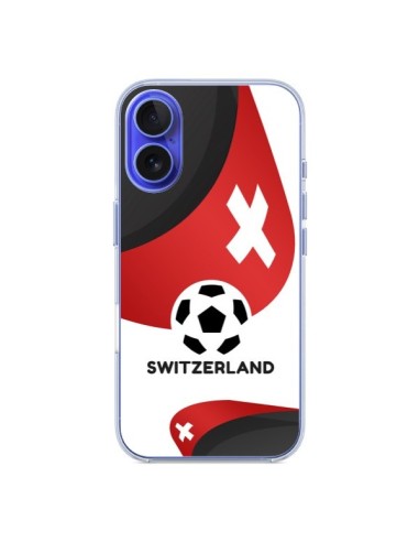 Coque iPhone 16 Equipe Suisse Football - Madotta