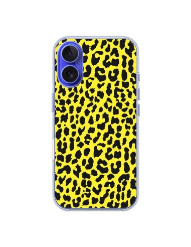 Coque iPhone 16 Leopard Jaune - Mary Nesrala