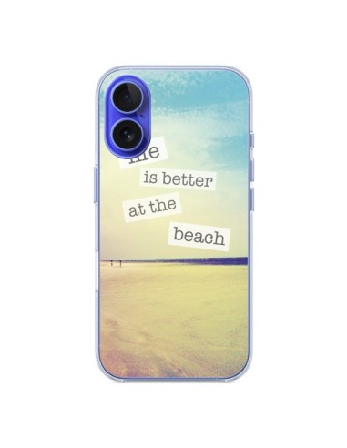 Coque iPhone 16 Life is better at the beach Ete Summer Plage - Mary Nesrala