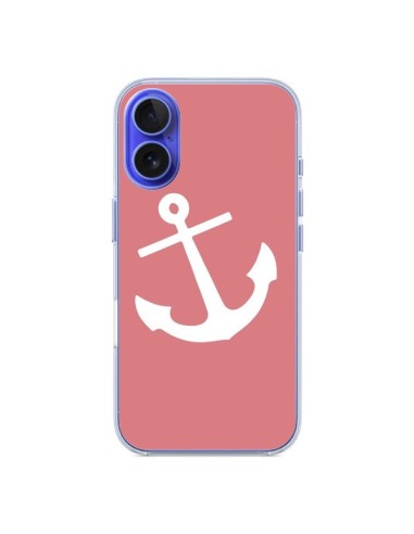 Coque iPhone 16 Ancre Corail - Mary Nesrala